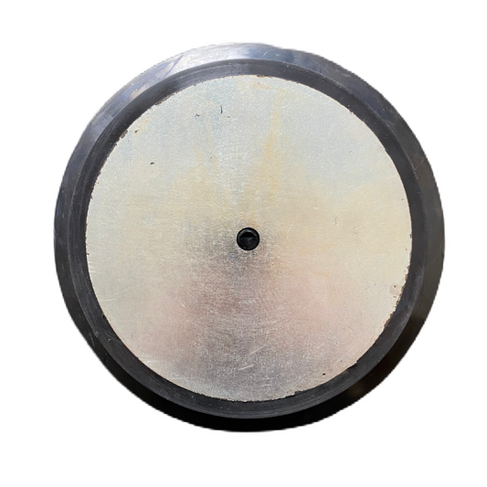 Ventosa in Gomma Vulcanizzata D200mm, H28mm e foro interno 10mm con supporto di ferro per vuoto, spostamento merci, vetro, imballaggi ecc.