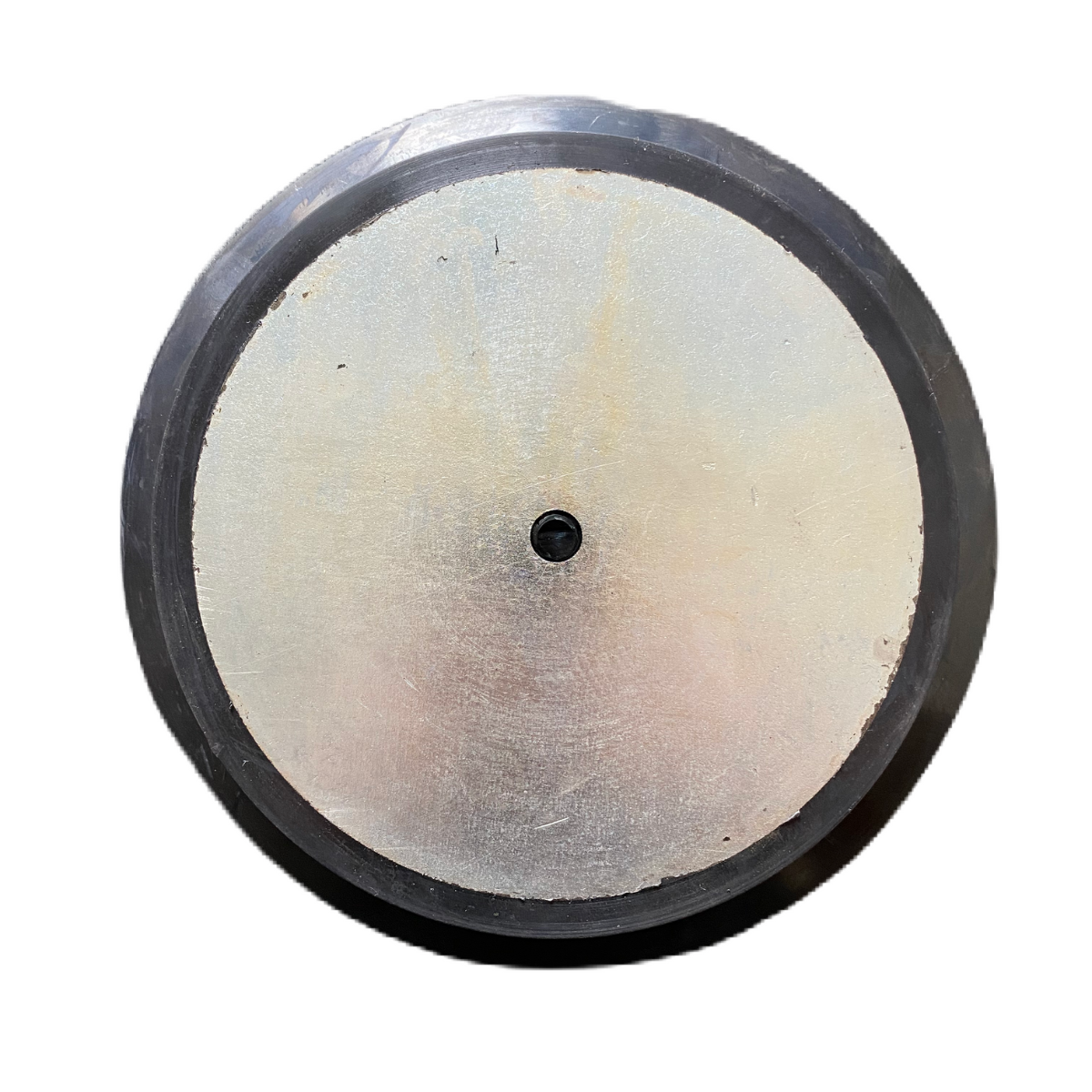 Ventosa in Gomma Vulcanizzata D200mm, H28mm e foro interno 10mm con supporto di ferro per vuoto, spostamento merci, vetro, imballaggi ecc.