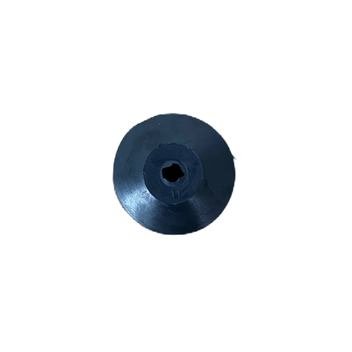 Ventosa Nera in Gomma D60mm, H27mm e foro interno 10mm per movimentazione di merci, prodotti artigianali, vetro, piastrelle, imballaggi ecc.