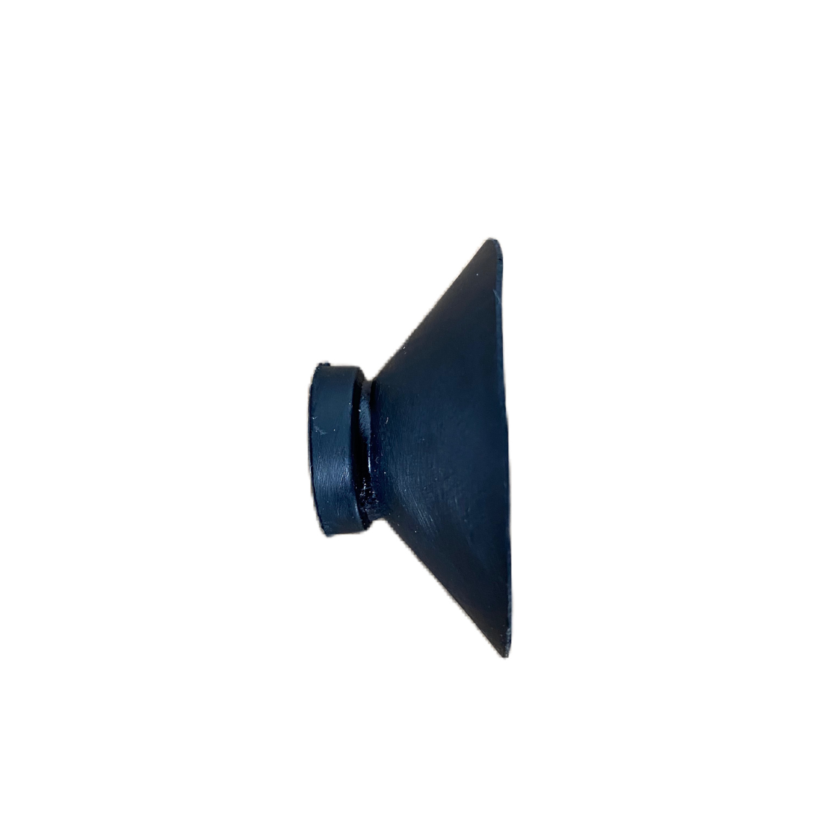 Ventosa Nera in Gomma D60mm, H27mm e foro interno 10mm per movimentazione di merci, prodotti artigianali, vetro, piastrelle, imballaggi ecc.